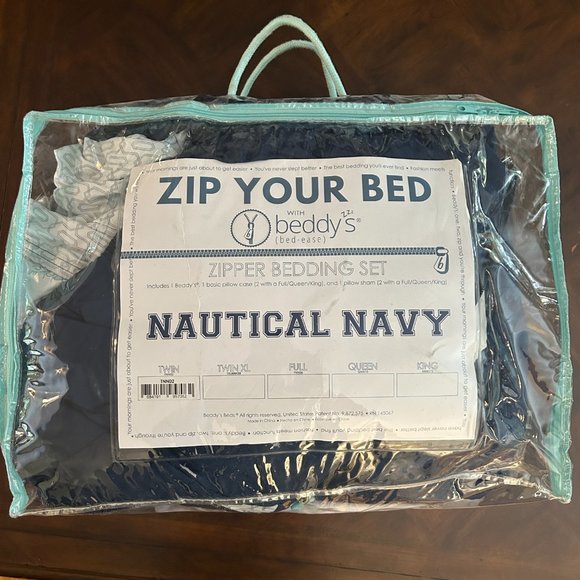 beddys Bedding Beddys All In One Zipper Bed Set Minky Lined Sheets Twin Navy Evan Bunk Rv